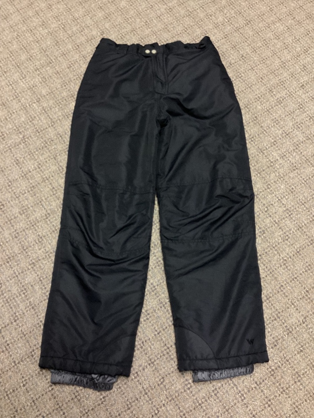 White Sierra Black Insulated Waterproof Snow Pants Size Kids Large